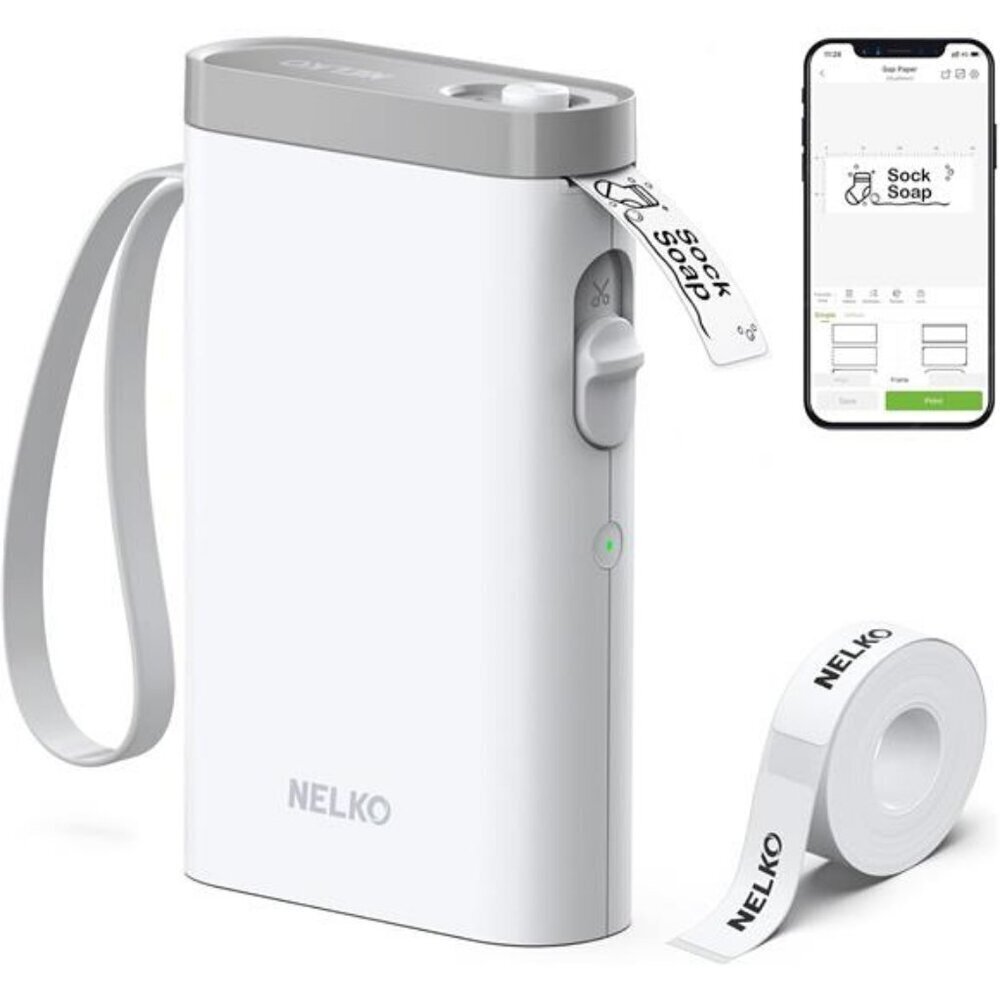 Label Maker Machine with Tape P21 Bluetooth Label Printer Wireless Mini Label